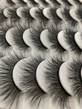 Pestañas postizas 3D de visón Natural, accesorio de maquillaje de imitación, 3D, 5/8/14 pares