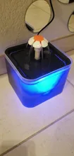 Fuente de agua para gato, alimentador automático de agua para mascotas, tazón dispensador de bebidas para perros, contenedor con pantalla de nivel LED