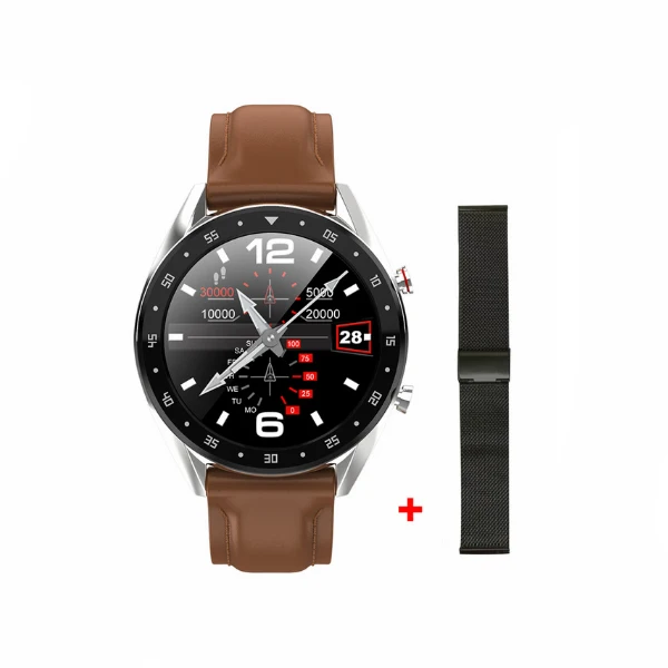 L7 Смарт часы Поддержка телефонного звонка Dialer ECG измерение сердечного ритма Smartwatch водонепроницаемый Ip68 умный браслет для мужчин и женщин Android IOS - Цвет: Цвет: желтый