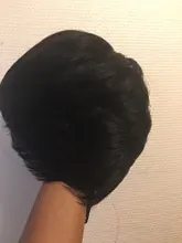 Tinashe belleza Bob corto peluca con flequillo corte Pixie brasileño pelucas de cabello humano Remy máquina barato rojo marrón pelucas para mujeres