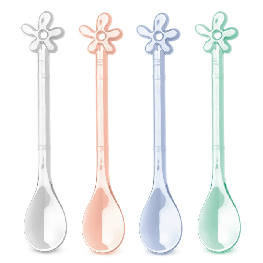 Набор из 4 ложек A-PRIL разноцветный | Дом и сад