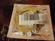 Guitar-String Acoustic-Guitar Practice Steel Nickel-Plated Original with Retail-Bag 6pcs