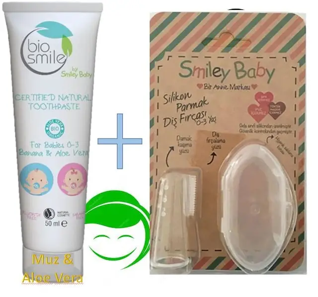 

Bio Smile Toothpaste Banana & Aloevera + Smiley Finger Toothbrush 421372857