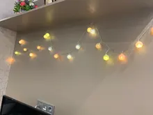 Cotton Balls Lights Lighting-Decoration Led-Fairy-Garland Leds Bedroom Holiday Christmas-Party