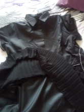 Nueva moda mujer verano coreano Estilo negro camisa plisada vestido de gasa con diseño de retales de señoras lindo Casual Midi Dress traje 6168