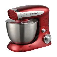 Миксер Endever Sigma-20(Мощность 1000 Вт, стальная чаша 4 л, 6 скоростей, 3 насадки