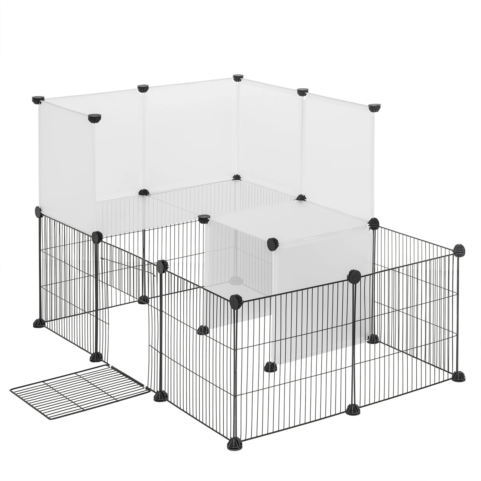 Kaytee Pet-N-Playpen With Floor Mat - 8 Panel Small Animal Enclosure For Rabbits, Guinea Pigs, Ferrets