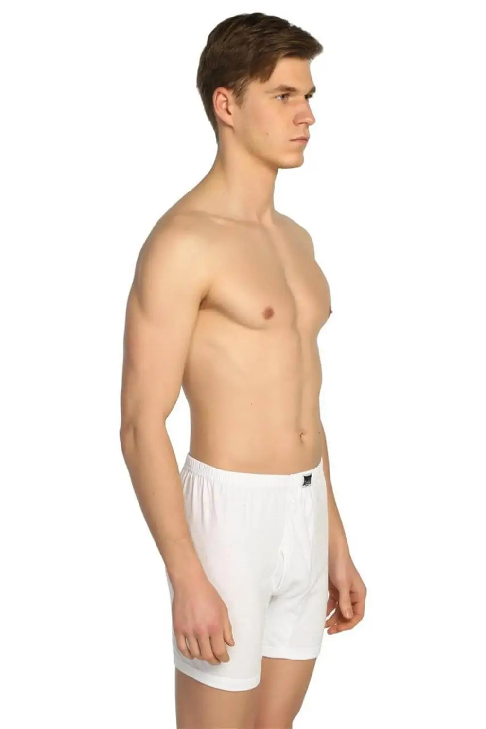 Underwear Long Boxer For Men Trunks Sexy Men's Shorts Bulge Pouch Cotton Underpants Mesh White Boxershorts Panties Lingeria