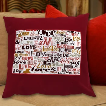 

Personalized Red Square Pillow Case-001