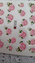 Decals Rose-Flower-Sticker Nail-Art Wedding-Nails Water-Transfer Beauty Pink Designer