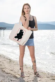 

Angemiel Bag Big Skull And Crossbones Snake King Tote Shopping Beach Bag