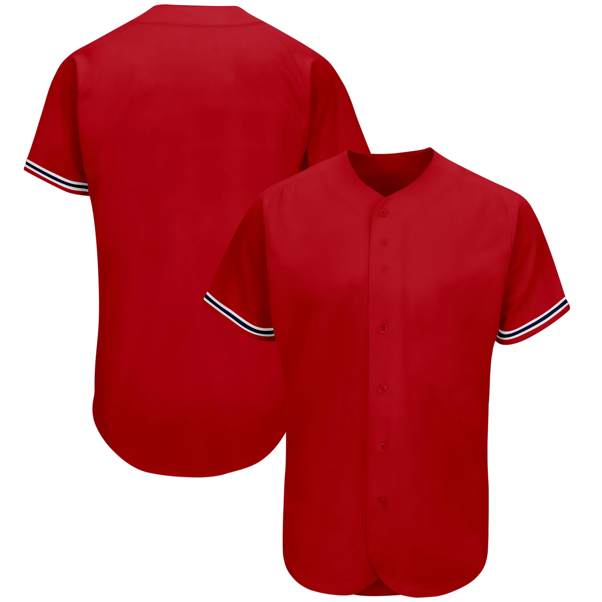 thumbnail image 1 of Camiseta de béisbol de moda en blanco, lisa, con botones, transpirable, suave, para hombres/niños, para juegos al aire libre/fiestas, talla grande, cualquier color, 1 of 5