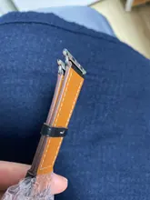 Correa de doble recorrido para Apple watch, correa de reloj de cuero genuino de 44mm/40mm 42mm/38mm, serie iWatch 5 4 3 se 6