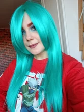 Peluca de pelo corto sintético rosa para Cosplay, para mujeres, Lolita, Amarillo, Azul, Morado, rojo, longitud media, MUMUPI