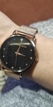 Reloj de pulsera de cuarzo japonés para mujer, cronógrafo con correa de malla de acero inoxidable, relojes de pulsera dorados con estrellas de la noche