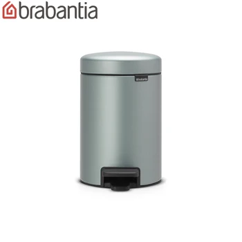 

Бак мусорный Brabantia "NewIcon" с педалью, мятный металлик, 3л. 113345