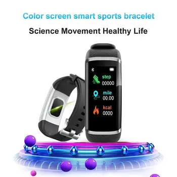 

Smart Band Watch Fitness Tracker Bracelet IP67 Waterproof Smart Bracelet Heart Rate Blood Pressure Measurement Sport Smartband