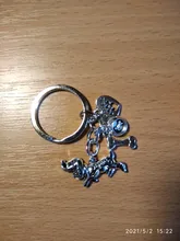 1 Uds perro pata llavero de aleación para mujeres chica bolsa llavero joyería con amuleto colgante etiqueta para regalo para amantes de los perros