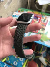 Correa de nailon trenzado para Apple watch, correa elástica de 44mm, 40mm, 38mm y 42mm, serie iWatch 3, 4, 5, se, 6