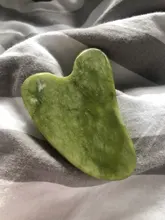 Verde Natural Jade Guasha Desguace de Gua masajeador Sha cara Meridian desguace placa pieza masaje brazo masaje herramienta