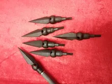 Puntas de flecha de acero al carbono, puntas de punta ancha para arco compuesto, ballesta, arco recurvo para tiro, 6 uds.