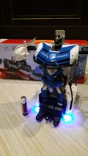 Robot de transformación en coche de radiocontrol para niños, Juguete de robot transformable en vehículo de control remoto, regalo para niños