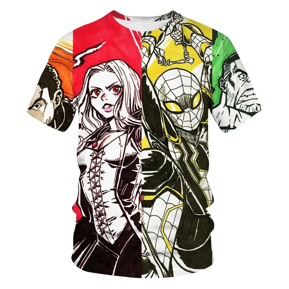 

3D Spider-Man Venom Marvel t-shirt Men's Movie T-shirt Print Avenger tshirt 3D Black T shirt Casual Men's Summer Free Shipping