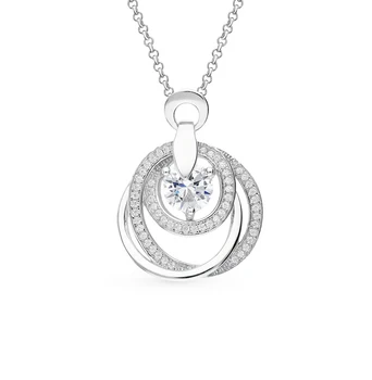 

Silver Pendant with cubic zirconia sunlight sample 925