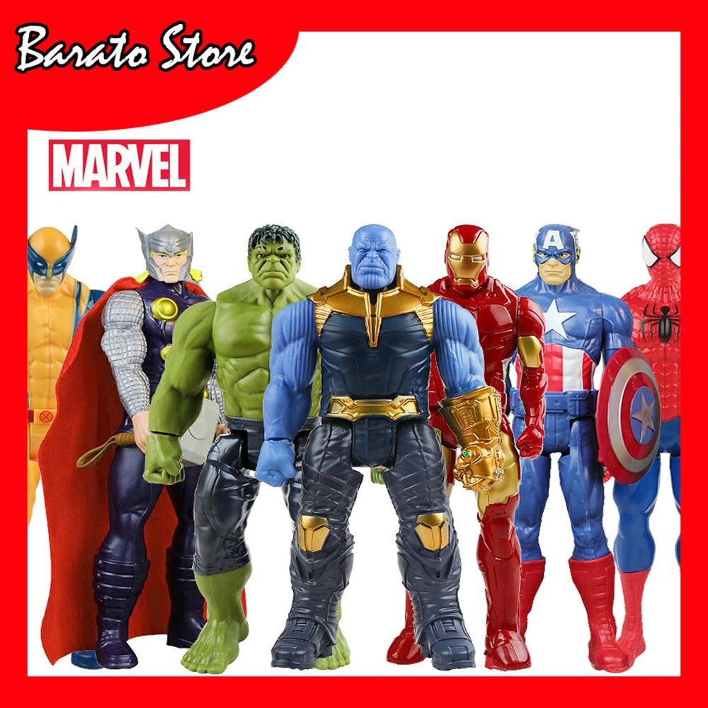 Экшн-фигурки супергероев Marvel 30 см Мстители финал танос Халк Капитан Америка Тор