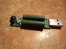 Mini resistencia de carga de descarga USB, 2A/1A con interruptor 1A, led verde, 2A, led rojo