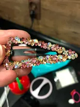 Hair-Accessories Hair-Claw Crab Imitation-Pearl-Hairpin Crystal Heart-Shape Girl Geometric