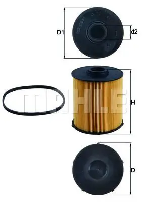 Фильтр топливный MB W202/W210/W220 2.0CDi-3.2CDi 97 MAHLE KNECHT