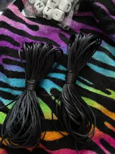 Joepada-Cuentas de silicona para dentición de bebé, accesorios para collar, mordedor de bebé, cordón de poliéster de 1,5mm, bricolaje, dijes de joyería, colgantes