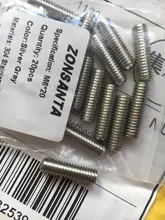 Grub Screw Bolt Socket Door-Handles Allen-Cup-Point Hexagon DIN916 304-Stainless M2.5