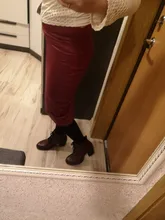 Clubwear Skirt Back-Split Bodycon Black Long High-Waist Women CUHAKCI Pencil