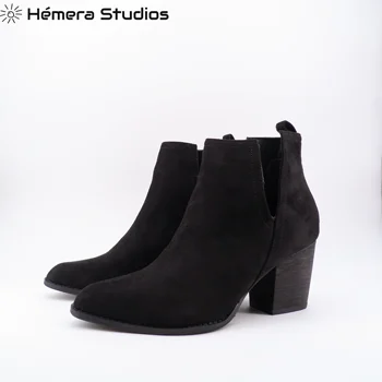 

2019 Winter boots Women boots woman 2019 Ankle Boots with high heel toe finish available in black and camel