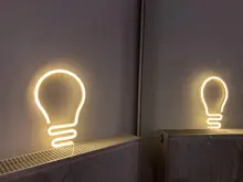 Wall-Lamp Art-Decorative-Lights Neon-Sign Holiday-Lighting LED Plastic Xmas-Party Baby