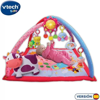 

VTech cantarin 2 in 1 game blanket and baby learning gym with songs, phrases and melodies (80-146457)