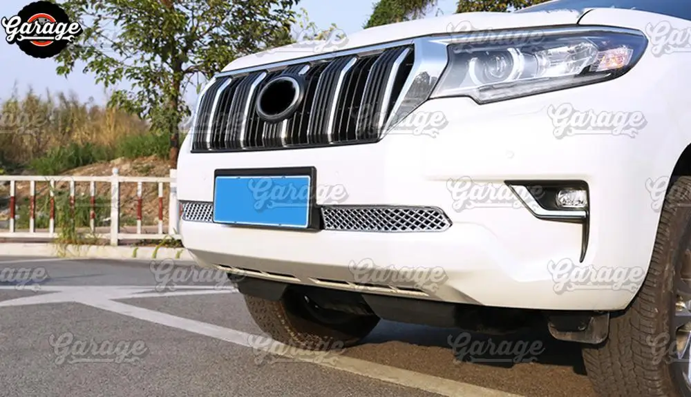 Накладка переднего бампера чехол для Toyota Land Cruiser Prado 150-ABS пластик молдинг 1 комплект/2 шт. украшение автомобиля stylin