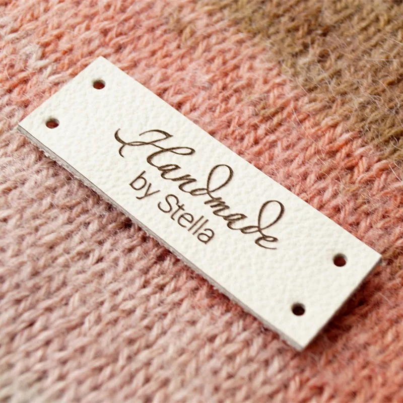 Custom Logo Tags for Handmade Items, Knitting Tag, Personalized Sewing Tags,  Faux Leather, Personalized - AliExpress