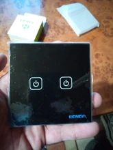 Glass-Panel Wall-Switch Touch-Screen-Switch Eu-Light BONDA 1-Gang White Crystal AC220V