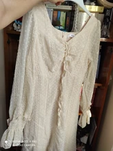 Dress Women Long-Sleeve Vintage Fairy Party-Midi French Elegant Designer Autumn Chiffon