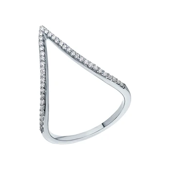 

Silver ring with cubic zirconia sunlight sample 925