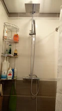 Faucet Thermostatic-Mixer-Valve Shower-Set Bathroom Chrome Taps 8 10 Square 12inch