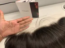 Bundle Frontal Lace Human-Hair Transparent Straight Brazilian Ali with 13x4