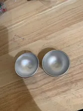 Moldes de bombas de baño redondos de aleación de aluminio, 2 uds., herramienta artesanal, bomba de baño, Bola de sal, regalos caseros, molde de esfera semicircular
