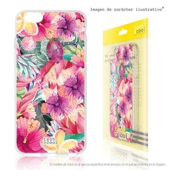 

FunnyTech®Silicone Case skin cover for LG K40 L Floral watercolor