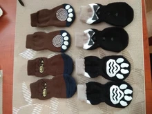 Calcetines para perros, calzado de invierno para perro, antideslizantes, de punto, para cachorros y gatos, botas gruesas y cálidas, 24 colores