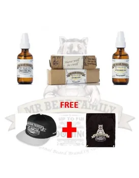 

Mr Bear Family Shaving Pack Free Cap and Backpack