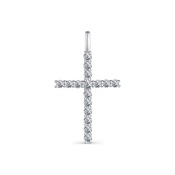 

585 sterling gold pendant with stones: Diamond